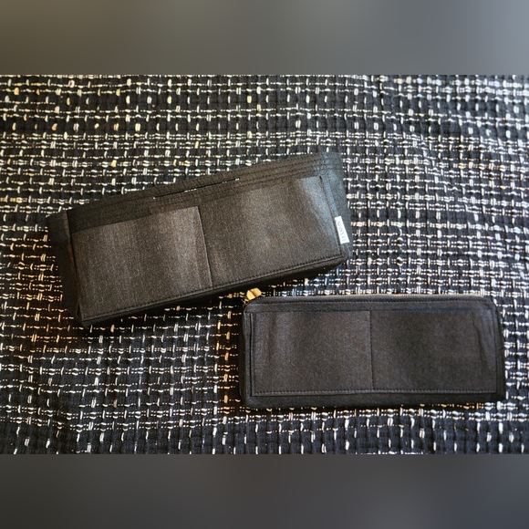 Slender Large Black Felt Purse Insert for Graceful MM and Delightful PM - Picture 9 of 11